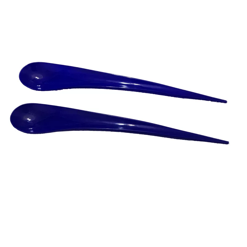 Green plastic tableware for commercial use drop-shaped