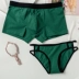 Thời trang cotton vài bộ đồ lót gợi cảm vành đai mỏng rỗng eo thấp nữ tóm tắt cotton nam phẳng góc nội y đẹp Cặp đôi