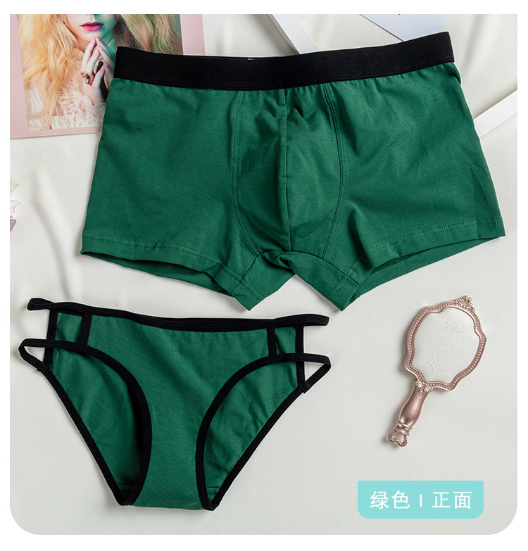 Thời trang cotton vài bộ đồ lót gợi cảm vành đai mỏng rỗng eo thấp nữ tóm tắt cotton nam phẳng góc quần chip đôi