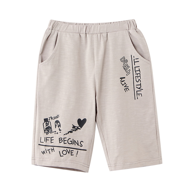 Pencil Club Kids 2020 bám càng Summer Outfit trong cậu bé quần bảy điểm lớn childrens quần mỏng thủy triều.