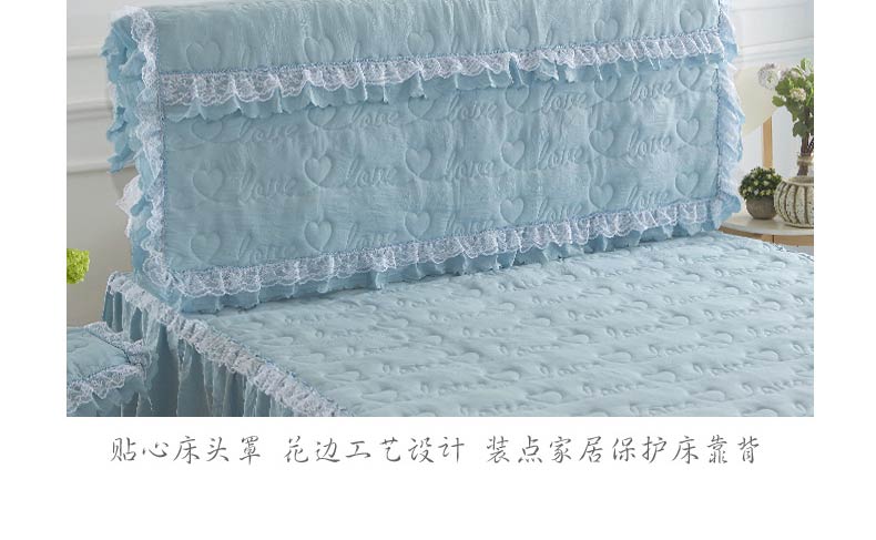 giường châu Âu bông rắn một mảnh váy đồng bằng 1.5m1.8 chúa ren m 2,0 m Simmons tay - Váy Petti drap giường có viền