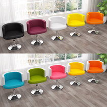 Back chair balcony study lounge chair lift leather swivel chair light luxury simple small home Modern negotiation reception comfort