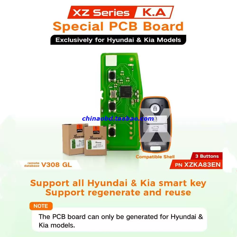 [XHORSE XZKA83EN Специальная печатная плата PCB исключительно для Hyundai]