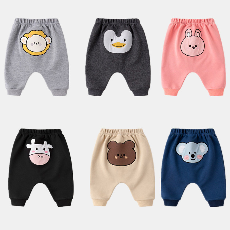 Baby Big PP Pants Baby Spring Autumn Pure Cotton Long Pants Casual Outwear Fart Pants Newborn Toddler Boy Kharen Pants
