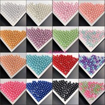 8mm Colored Straight Hole Imitation Pearl Diy Handmade String Bead material Diy necklace bag bracelet Ornament Accessories