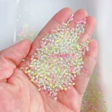 Флуоресцентный глянцевый браслет из бисера ручной работы, цепочка, ожерелье, 3mm