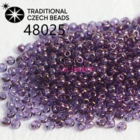 48025 Чешские бусины рисовые с перламутровым и прозрачным диаметром 2мм 10г, около 1000 шт.