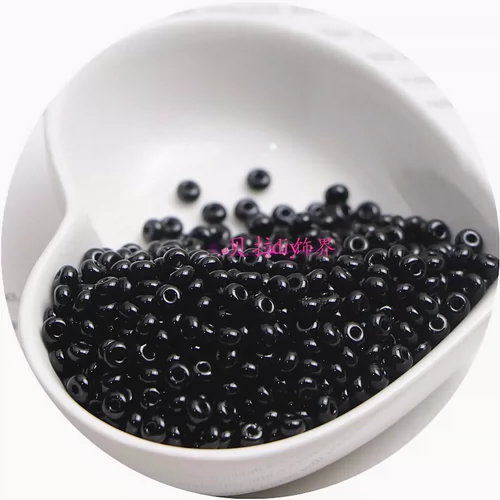 Черный стеклянный браслет из бисера ручной работы, ожерелье и серьги, аксессуар, аксессуары, DIY