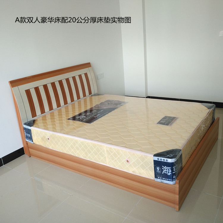 Quảng Châu, Phật Sơn, giường đôi tất cả các bảng giường gỗ 1,2m 1,5 m 1,8 m đồ nội thất cho thuê giá rẻ - Giường bộ giường ngủ