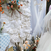 Japanese paper special dyed paper hand-rolled paper wedding background decoration Sydney paper large flower handmade DIY crepe paper art