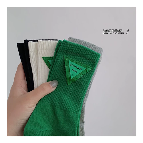 Модные японские цветные носки, 2022, в западном стиле, средней длины