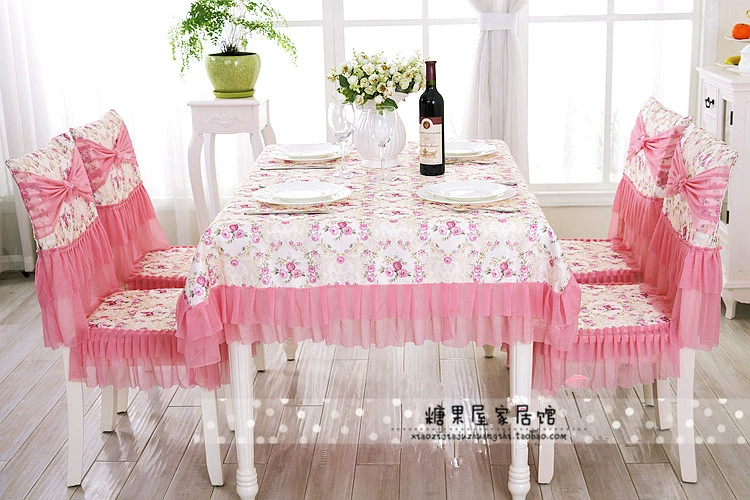 Ghế bọc khăn trải bàn vườn vải khăn trải bàn đặt ghế ăn bọc ghế khăn trải bàn khăn trải bàn cà phê vải 13 miếng đặt