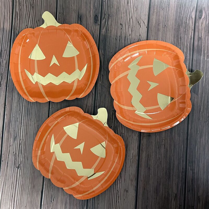 Halloween Party Disposable Paper Tableware Paper Cups Paper Plates Paper Napkins Pumpkin Ghost Paper Plates Halloween Decoration Supplies Halloween Party Disposable Paper Tableware Paper Cups Paper Plates Paper Napkins Pumpkin Ghost Paper Plates Halloween Decoration Supplies