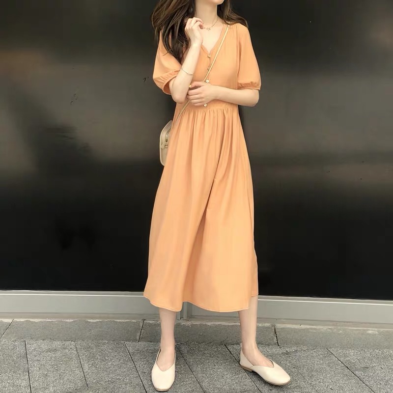 Snowspun Hymn Dress Femininity Goddess Van 2020 Fall New Collection Waist Display Slim And Gentle Wind Fairy Beach Long Skirt-Taobao