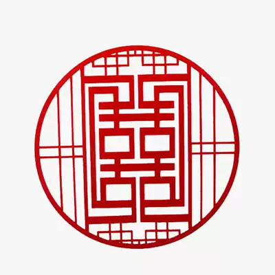 Wedding Wedding supplies Wedding room decoration Non-woven happy word wedding decoration stickers New house bedroom Chinese happy word stickers