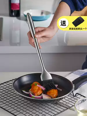 German 304 stainless steel kitchen pancake oil brush household high temperature resistant silicone barbecue brush baking brush does not lose hair