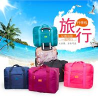  Travel bag double tote bag Travel big bag trolley box foldable luggage bag Short-distance business trip small candy