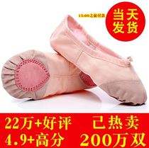 Ballet Ballet Shoes Ballet Shoes Two-soles Cat Claws Soft Lace Leather Head Chinese Body Suitable for Children