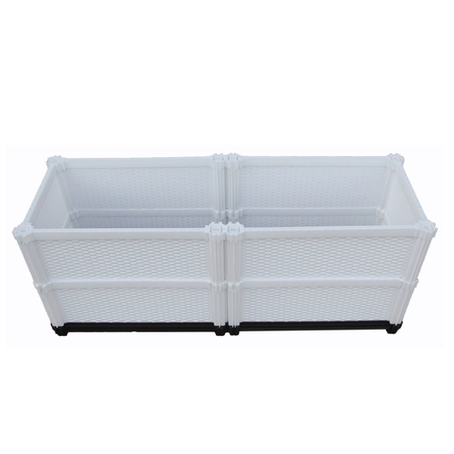 老花农 Углубленный ящик для цветов на балконе, цветочный горшок для огорода на крыше, очень большой прямоугольный лоток для растений в овощном горшке