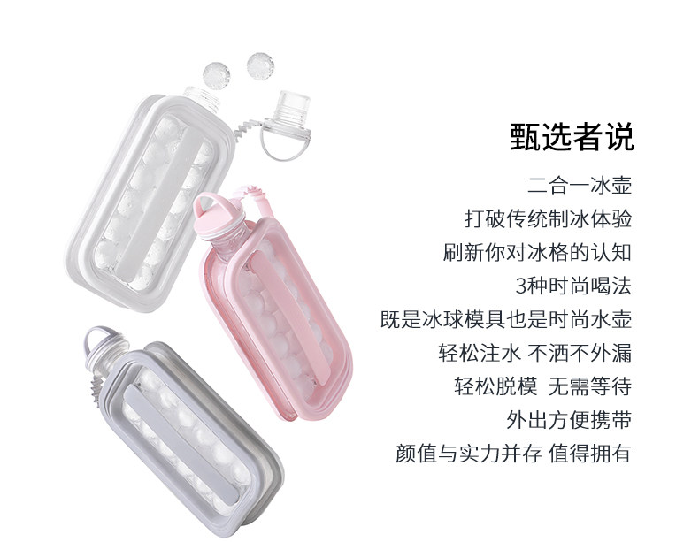 利快 冰球壶 制冰水壶二合一 图1