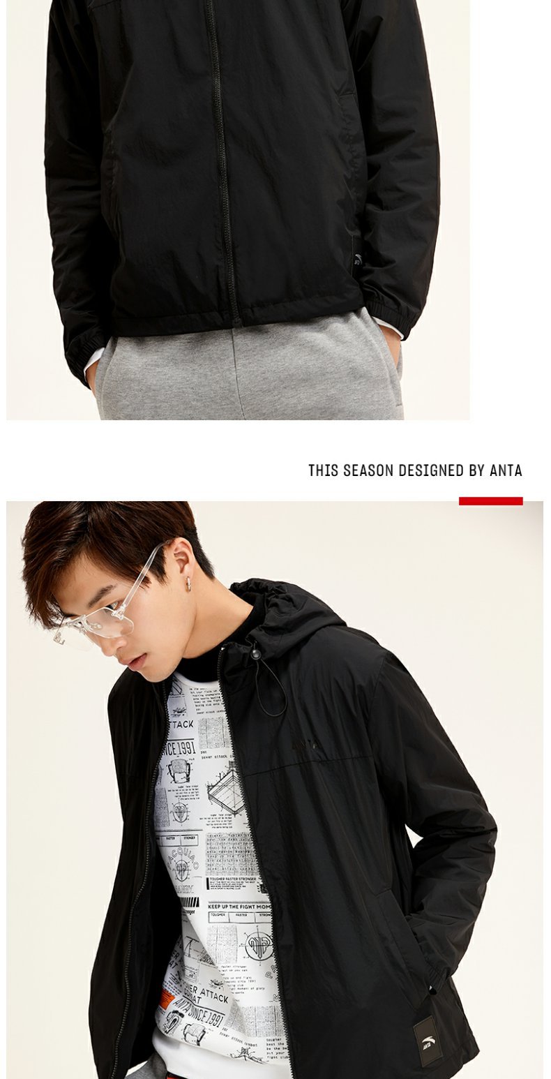 Anta jacket nam 2019 mùa hè mới dệt thể thao áo khoác giản dị xu hướng áo gió thể thao nam - Áo gió thể thao áo gió nữ 2020
