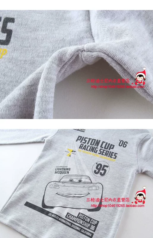 Disney Children Racing Bộ đồ lót cho bé trai Xe ô tô mùa thu Quần áo trẻ em Cotton SpongeBob Đồ lót màu đỏ quần lót trẻ em