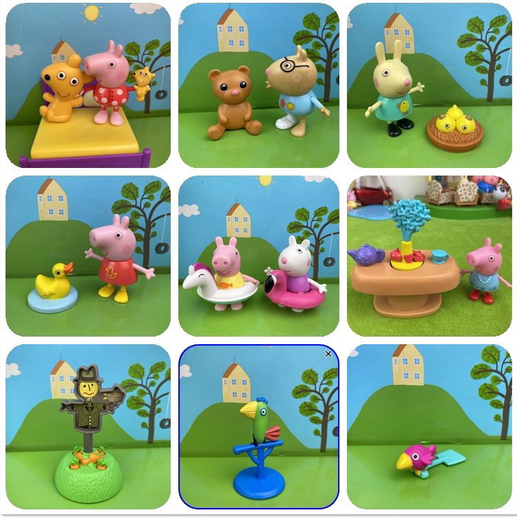 Small Pig Prose Dress Home Wine Small Scene Accessories Children Toy Scareca Duck Wife Cartoon