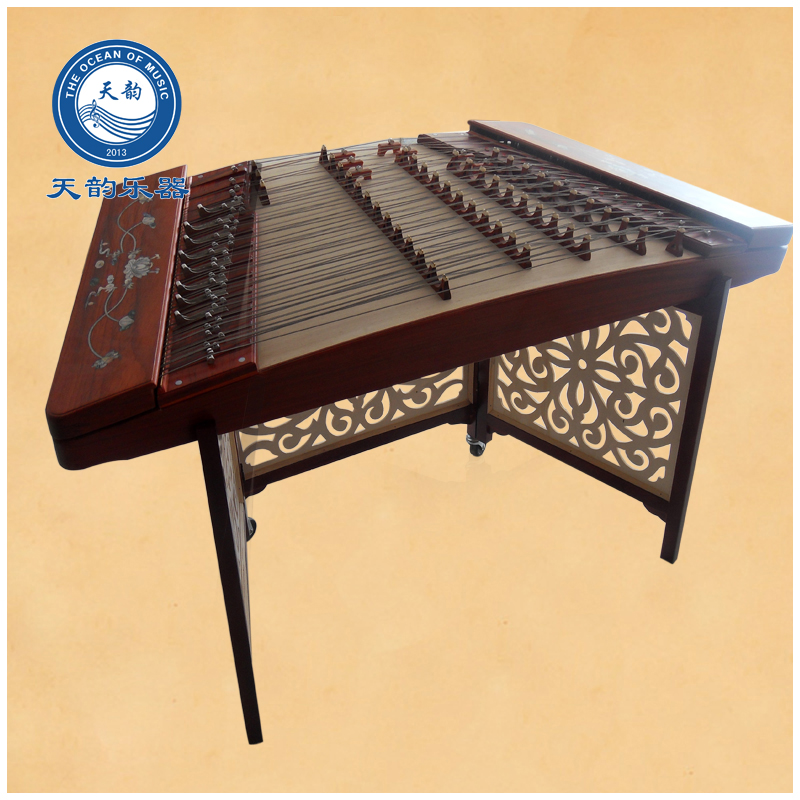 Advanced Yangqin musical instrument rosewood shell carving 402 Yangqin beginner entry professional stage performance gift Yangqin
