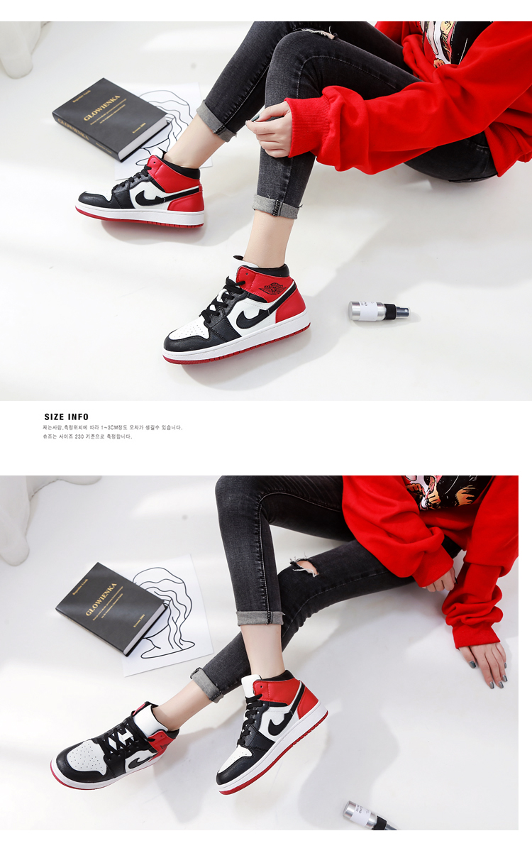 AJ1 nhỏ sét cao giúp giày của phụ nữ Giày móc móc giày thể thao ulzzang mùa đông giày the thao nữ sneaker