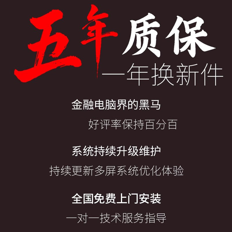 Asus Multi-Screen Desktop Computer for Stock and Futures Trading, One Computer with Four Screens, Six-Screen Trading Tool, Financial Market Monitoring Computer, Desktop Computer with Four Screens, Six-Screen DIY Stock Host Computer Monitor Set