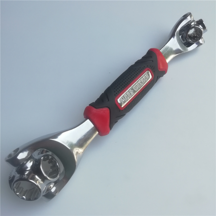 Non-injury hand sleeve wrench plastic handle 12 teeth eight-in-one multifunction sleeve 360-degree wrenching plum quick sleeve