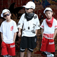 Trẻ em đường phố trang phục khiêu vũ bé trai phù hợp với hip hop cô gái nhảy quần áo hiệu suất quần áo phù hợp với trang phục khiêu vũ jazz thủy triều đồ tết cho bé trai