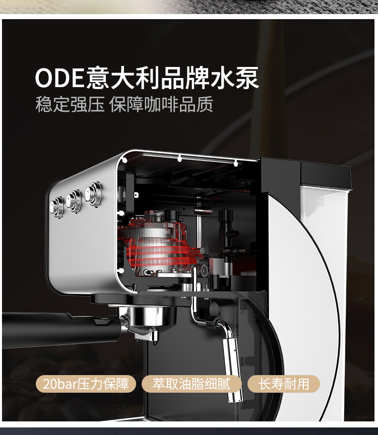Máy pha cà phê Donlim / Dongling DL-KF500S hộ gia đình nhỏ bán tự động hơi nước Ý - Máy pha cà phê các loại máy pha cà phê