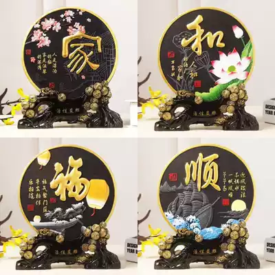 Wine cabinet decorations ornaments living room desktop creative modern simple housewarming new home personalized charcoal carving home furnishings