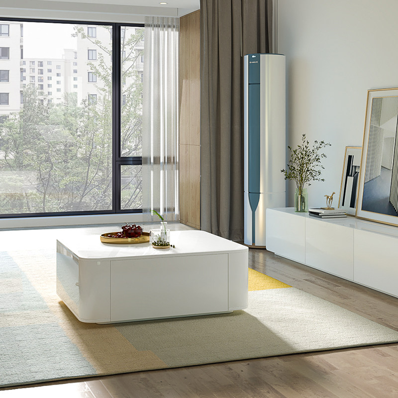 Square coffee table simple modern coffee table TV cabinet combination small apartment living room creative Nordic style net red coffee table