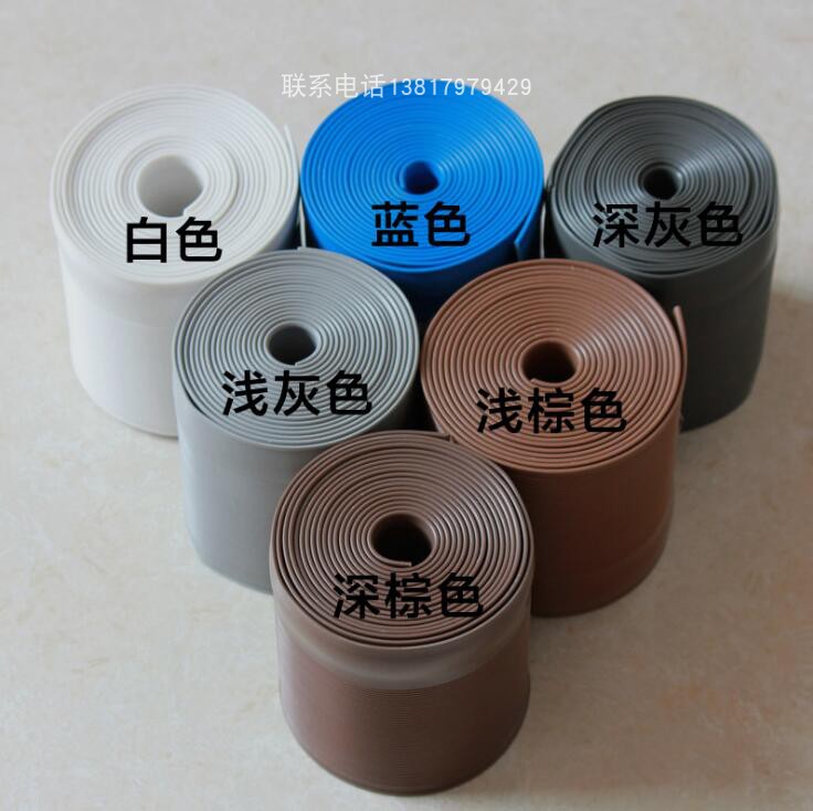 PVC Skirting Board Soft Plastic Skirting Footrest Skirting with waterproof PVC sticking foot line