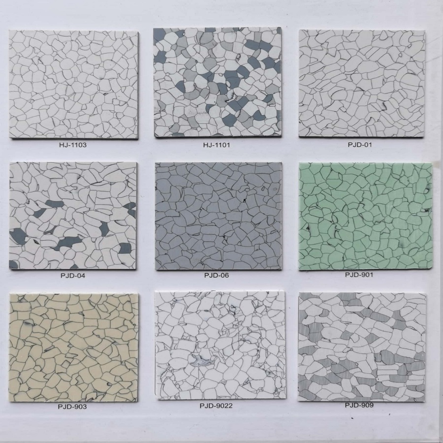 Chinese plastic name enterprises Xuanxu Longhua Jing Tao's antistatic PVC floor dust-free purifying workshop conductive PVC floor