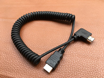 Xiaomi TV HD HDMI interface universal video cable down left and right elbow right angle 90 degree telescopic spring cable