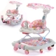 Baby Walker Đa năng Rollover Có thể gập lại Nam Bé gái 7-18 tháng Đẩy tay trẻ em