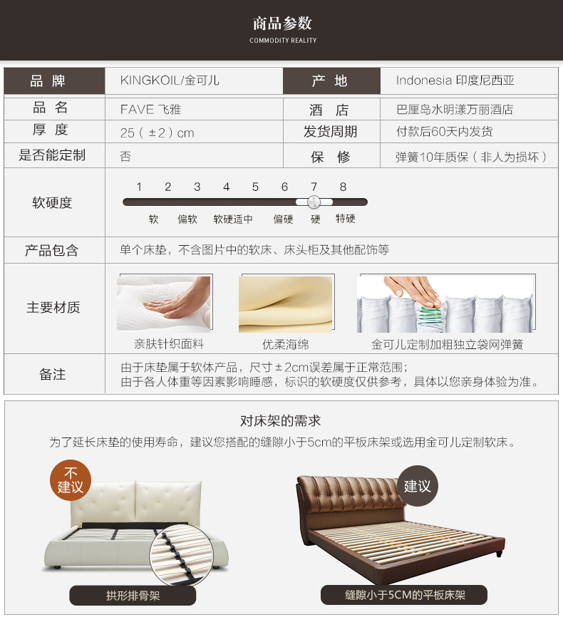Vàng có thể trẻ em nhập khẩu nệm lò xo độc lập túi nệm lò xo 1,5m 1.8m nệm Ya-fei - Nệm nệm cao su thiên nhiên