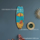 Summer Beach Marine Theme Casual Декоративная доска для серфинга дерево бренд Бар Бар Домашняя стена ретро -декоративные деревянные знаки