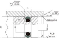 125*105*9 5 RDA0125 Rotary combined sealing ring for piston RDA Negotiable RD