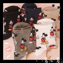 (6 pairs) all-match student sports Korean version of the college style street personality cartoon tube socks casual stockings