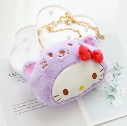 [1 gói] trái tim cô gái ~ Melody tai chó lớn thay đổi chuỗi mèo nhỏ ba lô Messenger Túi mềm em gái túi điện thoại di động - Túi điện thoại túi đựng điện thoại nam
