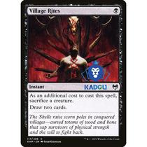 Magic: The Gathering Villager Rite Kaldheim Simplified Chinese English Black Iron