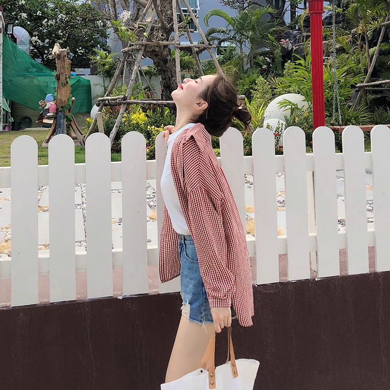 2021 new summer lazy style sub-shirt women's retro Hong Kong flavor long-sleeved Korean version loose sunscreen shirt jacket