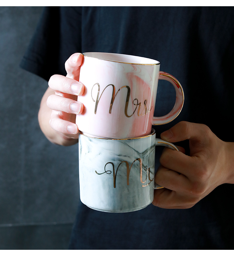 Ancient bo Nordic marble mark cup creative up phnom penh office ceramic cup coffee cup, valentine for breakfast