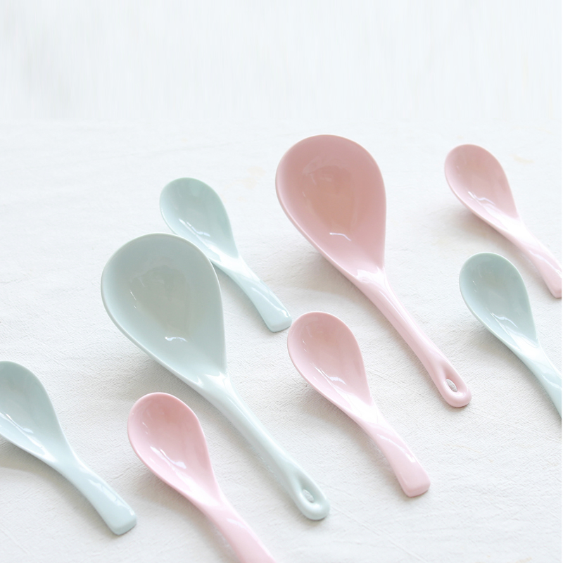 Ancient bo Japanese creative ceramic spoon ladles such spoon, spoon, spoon, son home to eat a spoon, spoon