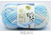 Прозрачный 38 синий плюс цветы