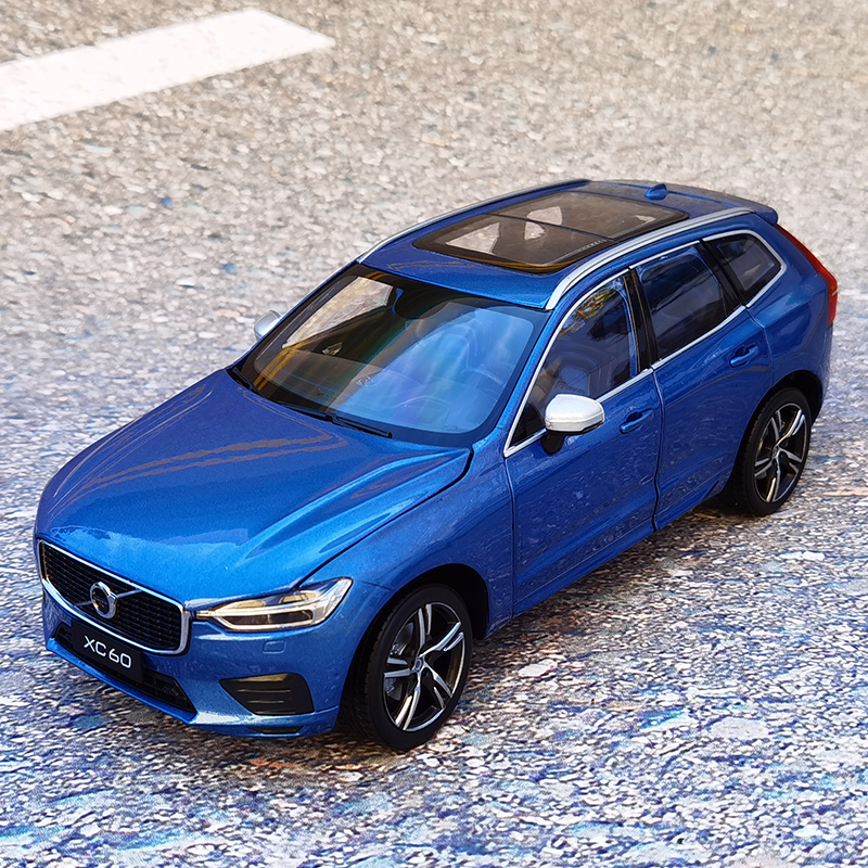 Sport - BlueOriginal factory   1 : 18     Volvo VOLVO brand new XC60   Sports Edition alloy auto salon girls automobile Model auto salon girls
